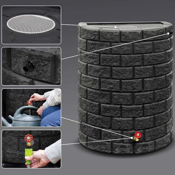 Brickworks 188 L Rain Barrel