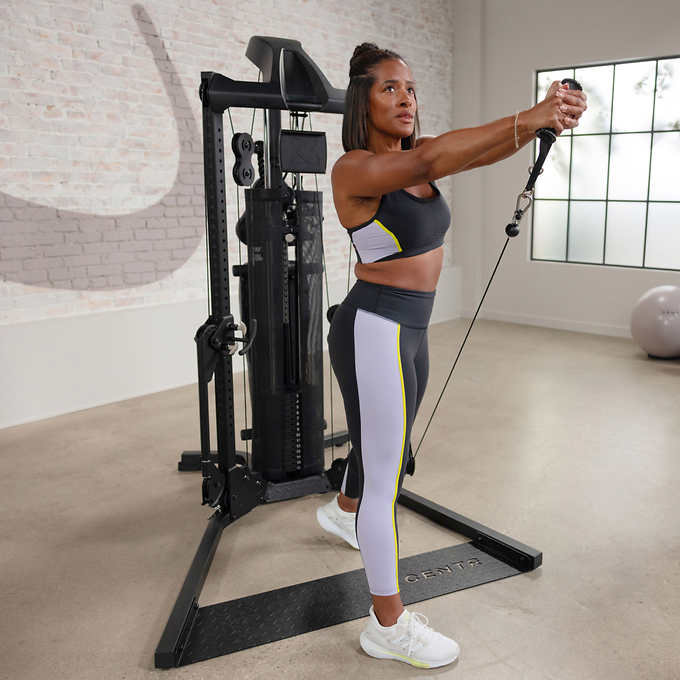 Centr 1 Home Gym Functional Trainer with Folding Bench & 1-Year Centr App Subscription Included