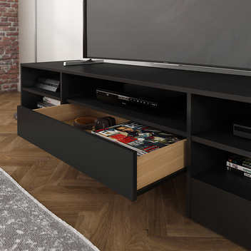 Cleveland Black 72 in. Television Stand