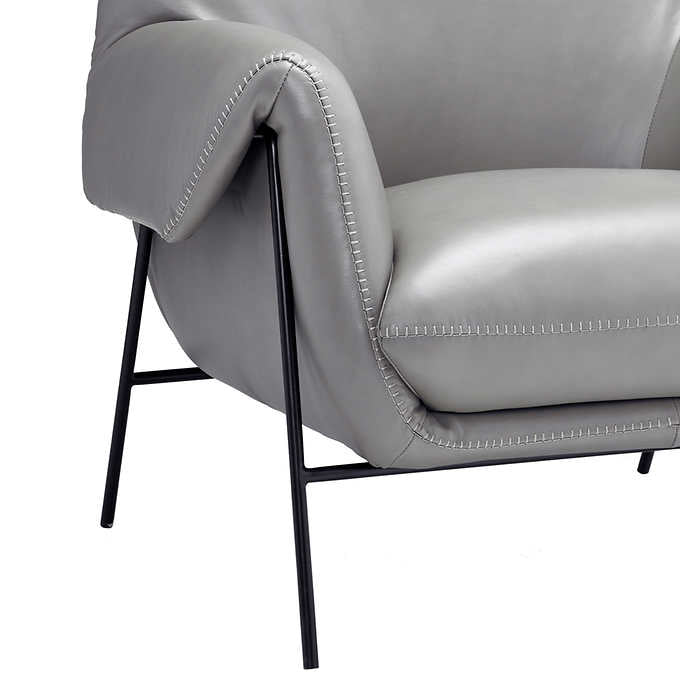 Wave Top-grain Leather Chair