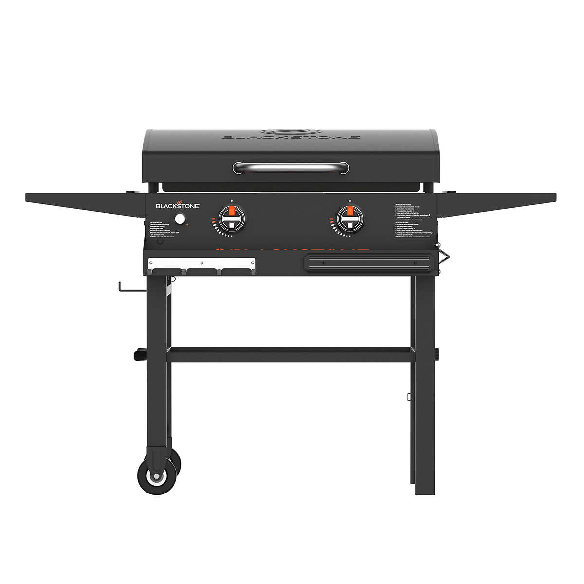 Blackstone 2-burner 34,000 BTU Cooking Station Propane Gas Griddle with Hood