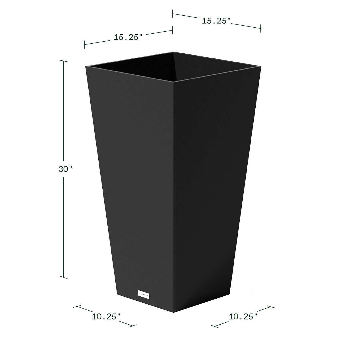 Veradek 30" Tall Square Planter, 2-pack