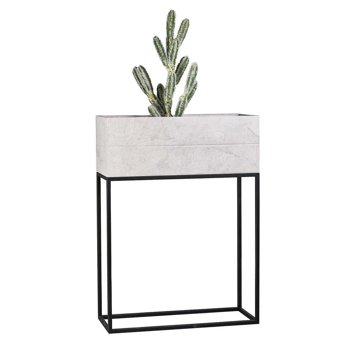 Metal Planter, 33.4” Height