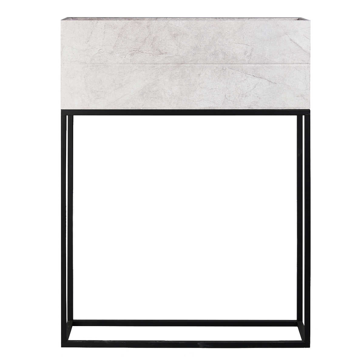 Metal Planter, 33.4” Height