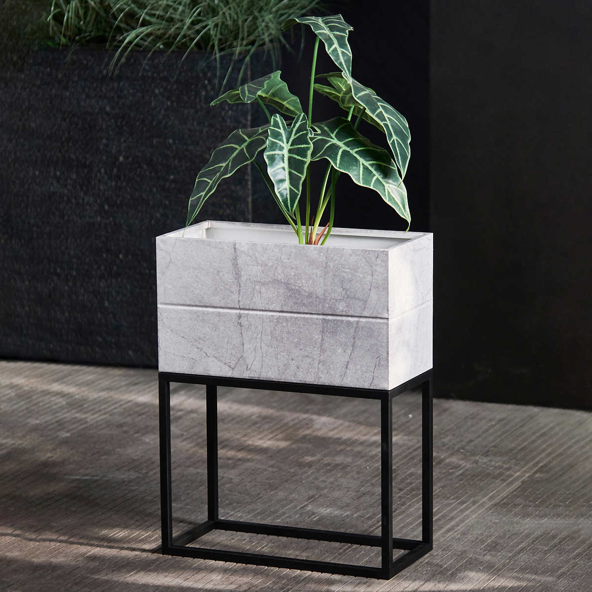 Metal Planter, 21.6” Height