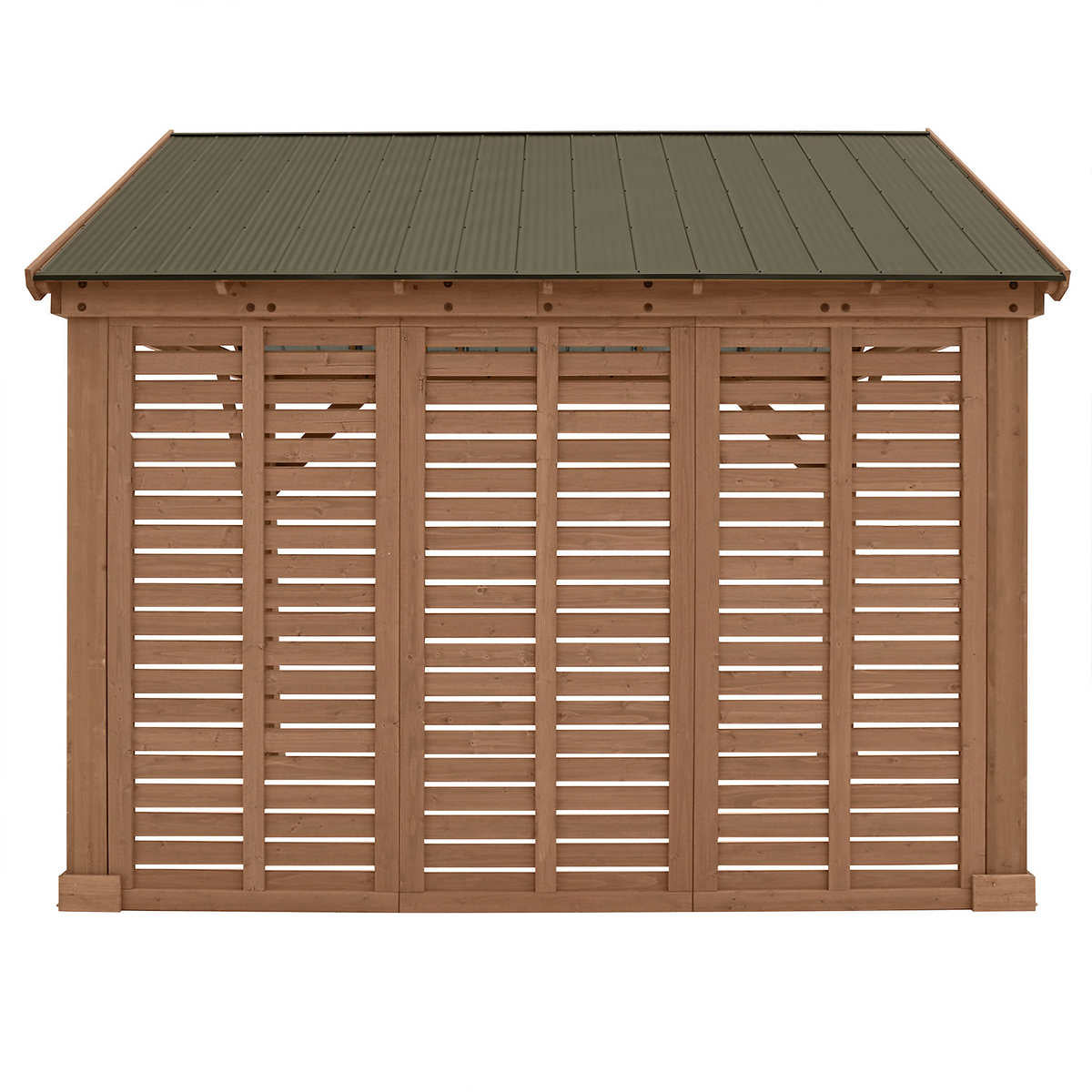 Yardistry 3.7 m (12 ft.) Cedar Privacy Wall for Pavilion