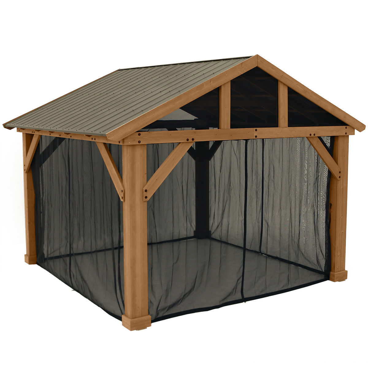 Yardistry 14 ft. x 12 ft. Mosquito Mesh Kit for Pavilion