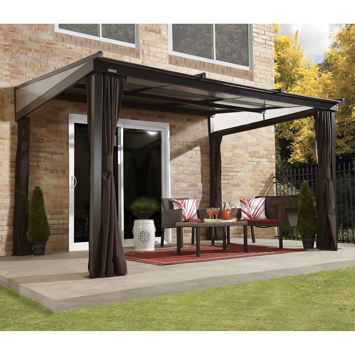 Sojag Budapest 10 ft. x 12 ft. Retractable Mural Gazebo