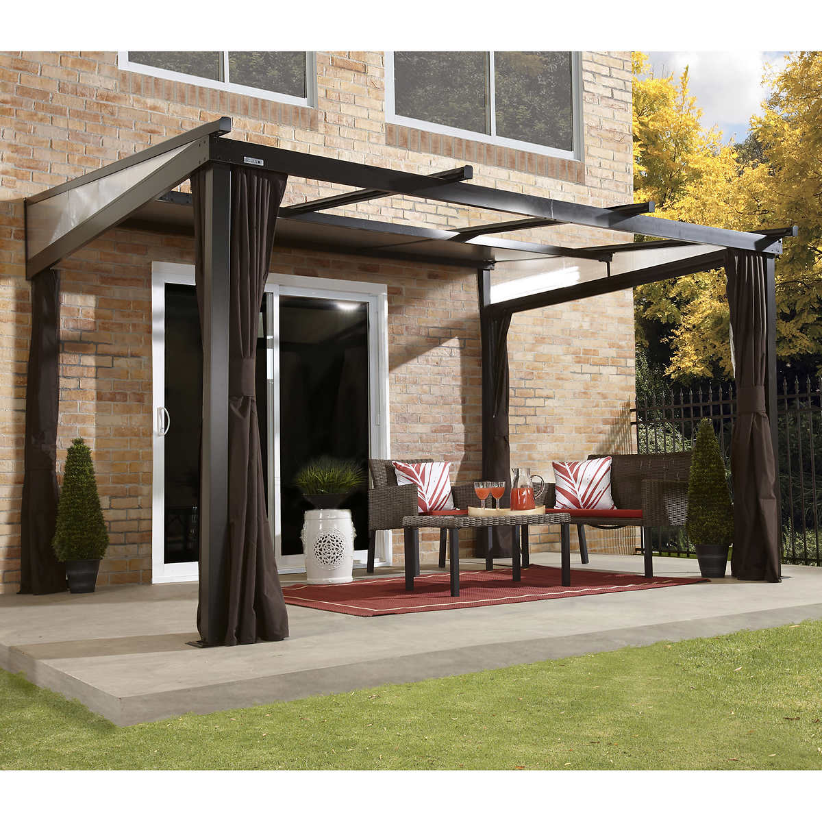 Sojag Budapest 10 ft. x 12 ft. Retractable Mural Gazebo