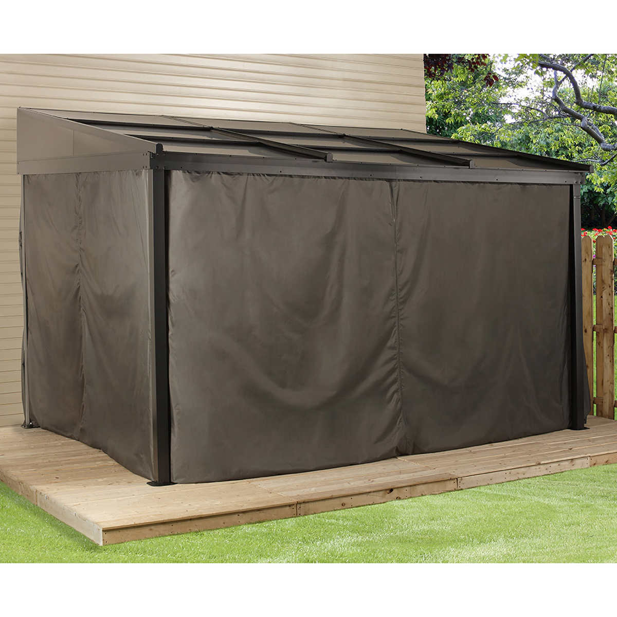 Sojag Budapest 10 ft. x 12 ft. Retractable Mural Gazebo