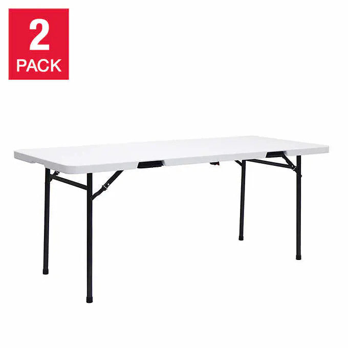 Star Elite Commercial Grade 182.9 cm (6 ft.) Centre-Fold Table, 2-pack