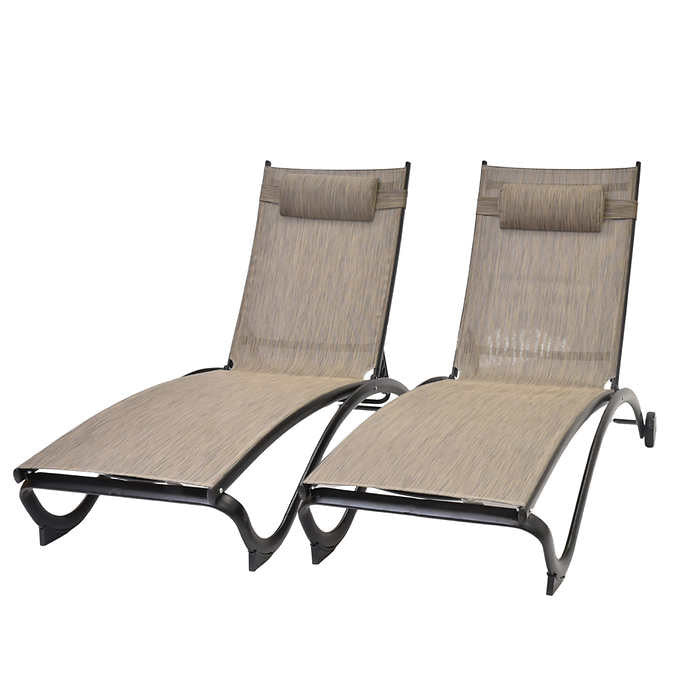 Glendale 4-position Loungers 2-Pack