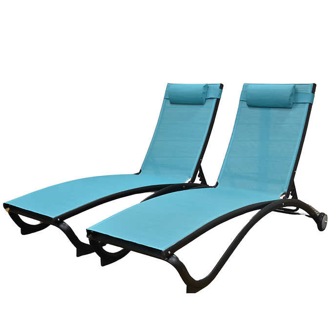 Glendale 4-position Loungers 2-Pack