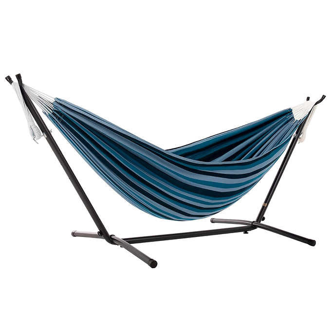 Vivere Cotton Hammock with Steel Frame and Premium Carry Bag (9 ft)