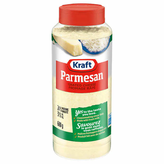 Kraft 100% Grated Parmesan Cheese 680 g