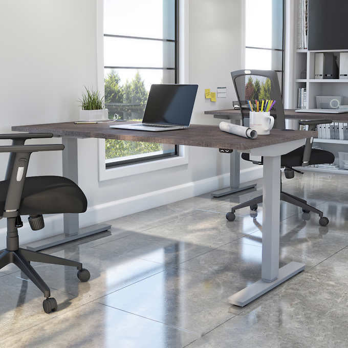 Bestar Upstand 74.9 cm × 150.6 cm (29.5 in. × 59.3 in.) Height-adjustable Desk
