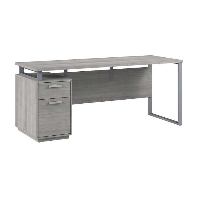 Bestar Panorama Computer Desk with Drawers