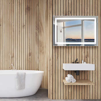 WarmlyYours Audrey Rectangular LED Mirror