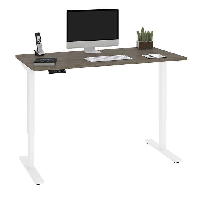 Bestar Viva Modern 150.6 (59.3 in.) Height Adjustable Desk