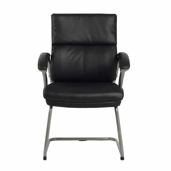 TygerClaw Mid Back Guest Office Chair, Black