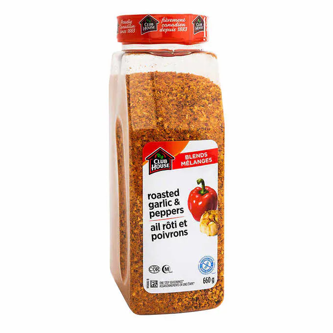 Club House Roasted Garlic and Peppers Seasoning, 660 g