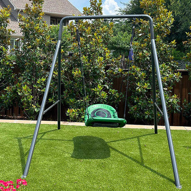 Gobaplay Single Swing Set With Boat Platform Swing
