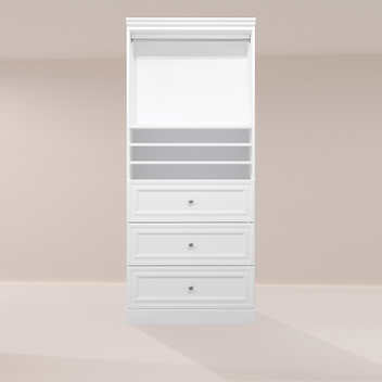 Bestar Organize It White Corner Closet