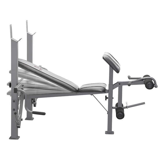 Marcy Standard Weight Bench with Butterfly and Leg Developer Home Gym