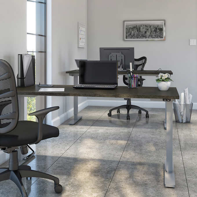 Bestar Upstand 74.9 cm × 150.6 cm (29.5 in. × 59.3 in.) Height-adjustable Desk