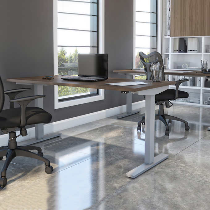 Bestar Upstand 74.9 cm × 150.6 cm (29.5 in. × 59.3 in.) Height-adjustable Desk