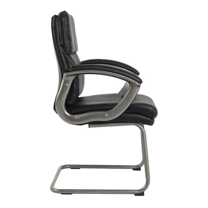 TygerClaw Mid Back Guest Office Chair, Black