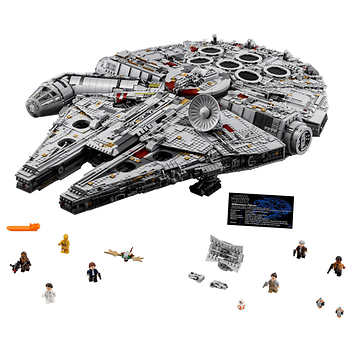 LEGO Star Wars Millennium Falcon Ultimate Collector Series 75192 with Bonus LEGO Star Wars The Dark Falcon