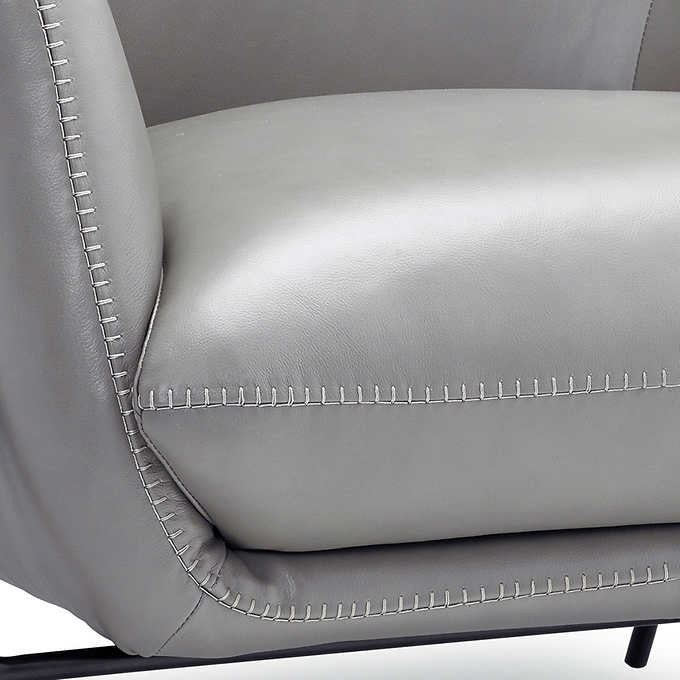 Wave Top-grain Leather Chair