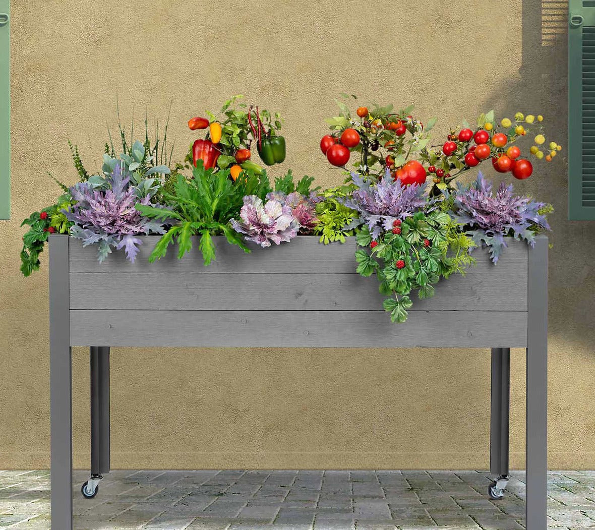 CedarCraft 81 cm (32 in.) Self-watering Elevated Spruce Planter