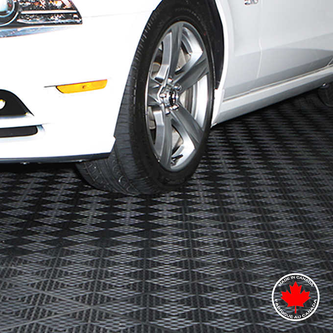 Ultralock Black Perforated Garage Tiles