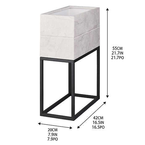 Metal Planter, 21.6” Height