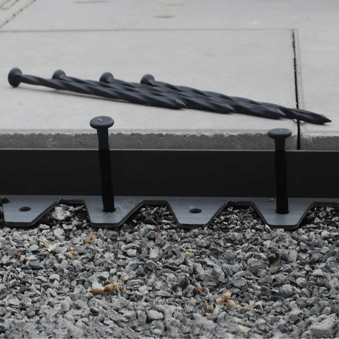 Flexi Pro 96 ft. Paver Edging Project Kit in Black