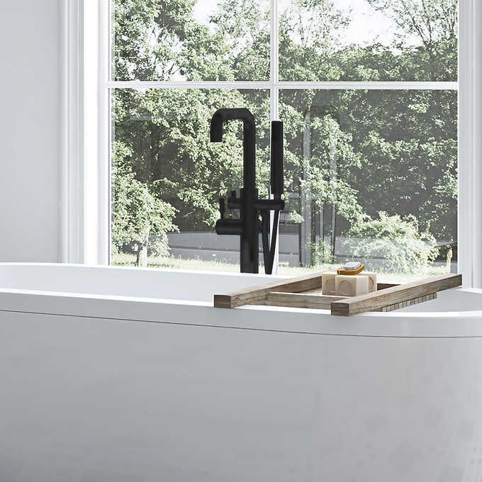 OVE Mikhail Freestanding Bathtub Faucet with Hand Shower